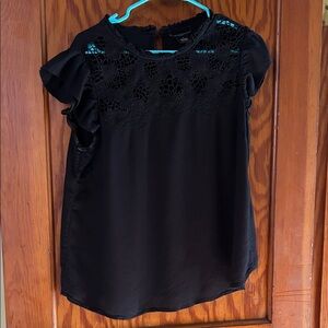 Preswick & Moore Black Lace Blouse